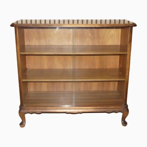Chippendale Vitrinenregal mit Glasschiebetür, 1960er