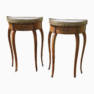 Petites Tables Consoles Half Moon, Set de 2