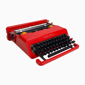 Modern Italian Typewriter Valentine by Ettore Sottsass and Perry A. King for Olivetti, 1970s