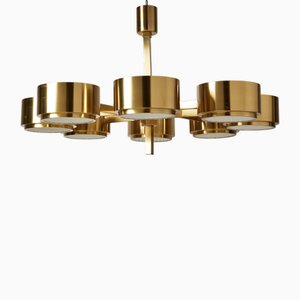 Ceiling Lamp T 493/8 in Brass by Hans Agne Jakobsson for Markaryd, 1960s