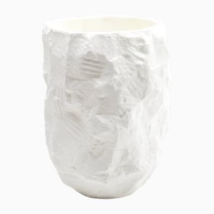 Vase Blanc Blanc Vaisselle par 1882 Ltd.