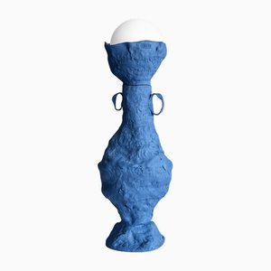 Blue Line Collection Table Light in Porcelain by Anna Demidova