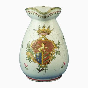 Antique French Ceramic Jug by Veuve Perrin, 1700s