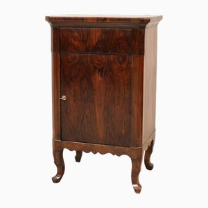 18th Century Louis XV Italian Bedside Table in Walnut