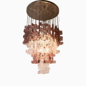 Grand Lustre Vintage en Verre Murano, 1970s