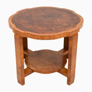 Art Deco Figured Walnut Coffee Table, 1930s