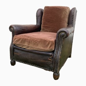 Silla Chesterfield con alas, años 30