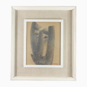 Giandante X, Italian Futurist Artwork, 1930, Drawing on Paper, Framed