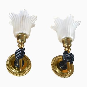 Vintage Wandleuchten, 1930er, 2er Set