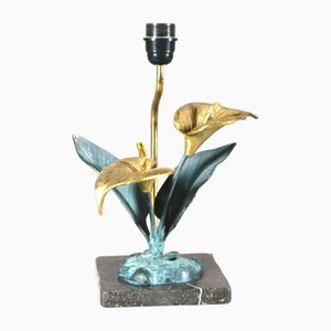 Vintage Messing Blumenlampe