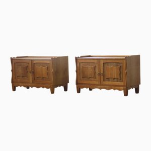 Meubles de Rangement Vintage en Chêne par Henning Kjærnulf, Danemark, 1960s, Set de 2