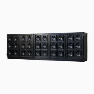 Large Black Sideboard by Frans Defour, 1970s
