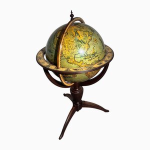 Terrestrial Library Globe on Pedestal