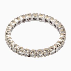 Memoire Ring aus 18 Karat Weißgold mit Diamanten