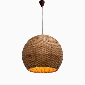 Wicker Pendant Light, 1960s