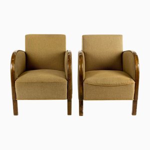 Art Deco Sessel aus Birke, 1920er, 2er Set