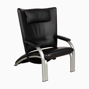 Spot 698 Leather Armchair in Black from WK Wohnen