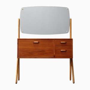 Danish Teak Cabinet with Mirror, 1960s