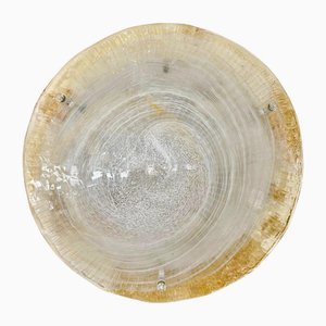 Lampada da parete grande Flower in vetro di Murano di Mazzega, Italia, anni '80