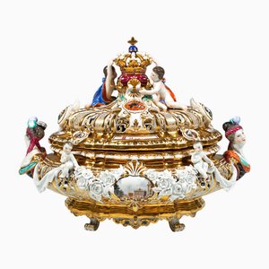 Lidded Crown Tureen Meissen by Maria Josepha for Meissen Drüselkästchen, Austria