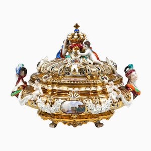 Lidded Crown Tureen by Maria Josepha for Meissen Drüselkästchen, Austria