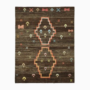 Modern Brown Tribal Rug