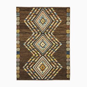 Modern Brown Tribal Rug