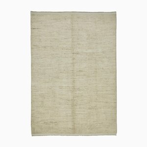 Moderner Tribal Teppich in Beige