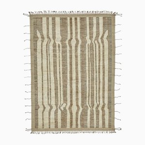 Modern Beige Tribal Rug