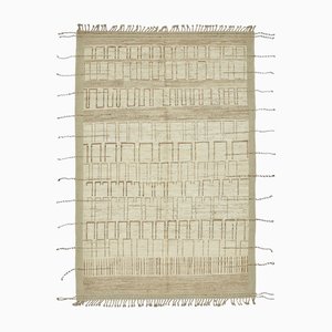 Modern Beige Tribal Rug