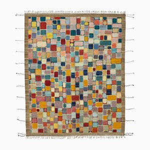 Alfombra tribal moderna multicolor
