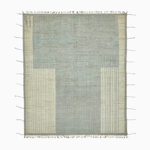 Moderner Tribal Teppich in Beige