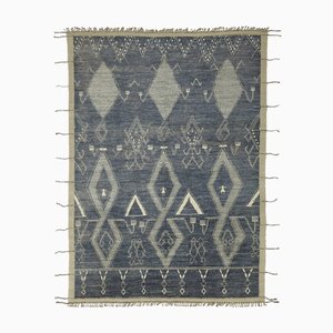 Modern Grey Tribal Rug