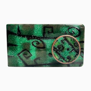 Enamelled Door Handles attributed to Paolo De Poli, Italy, 1950s