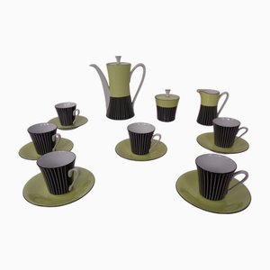 Coffee Service for 6 from Vokstedt, Germany, 1950s, Set of 17