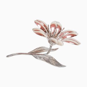 Vintage Spanish Meneses Metal Flower Ashtrays Petals, 1960