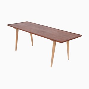 AT11 Coffee Table in Teak and Oak by Hans J. Wegner for Andreas Tuck, 1950s