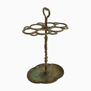 Mid-Century Bronze Umbrella Stand, Italy, 1940s