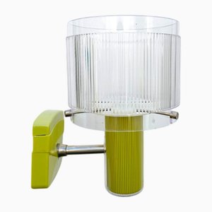 Applique Murale Moderne Mid-Century en Acrylique Vert Olive, Portugal