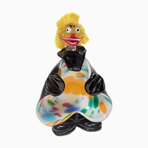 Cendrier Clown Vintage en Verre de Murano, Italie, 1960s