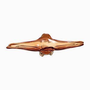 Vintage Italian Sommerso Murano Glass Bowl, 1950s