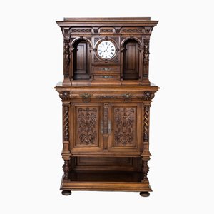 Enfilade Historiciste avec Horloge Fin 19ème Siècle, Allemagne