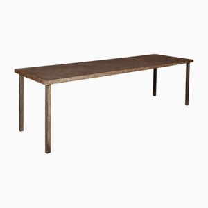 Large Industrial Handcrafted Steel Table