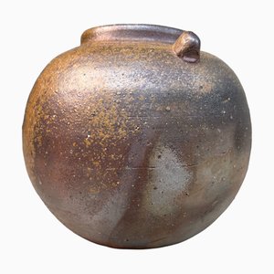 Jarrón Bizen-Yaki Ikebana de Horie Shōzan, años 80.
