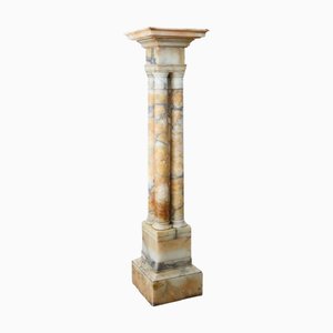Colonna antica in marmo giallo, XIX secolo