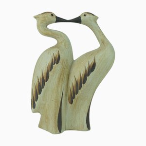 Statuetta Mid-Century in ceramica di Sgrafo Modern, anni '70