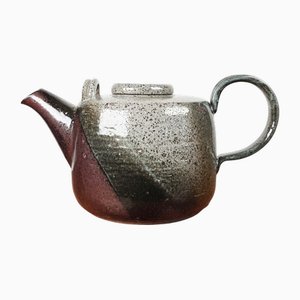 Large Danish Mid-Century Modern Studio Pottery Teapot by Merethe Bloch, 1960s