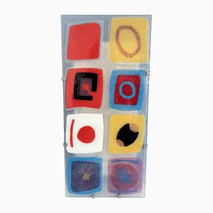 Lampada da parete Gyllen vintage in vetro di Ikea, anni '90