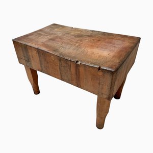Art Deco Butcher's Block Table, 1970s