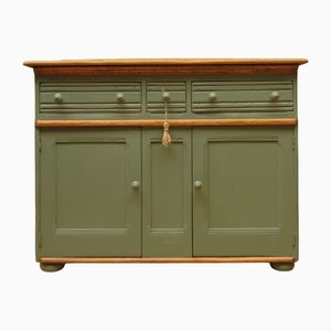 Miami Inspired Altblaues Sideboard mit gestreifter Platte, 1950er